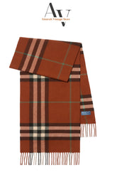 Burberry-Orange Nova Check Scarf