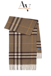 Burberry-Khaki Green Nova Check Scarf