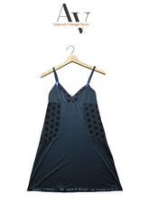 Rampage Black Polka Slip Dress