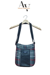 Burberry Tote Gray Leather Pocket Bag