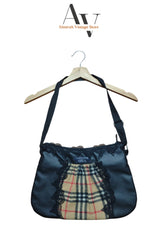 Burberry Y2k Black Lace And Beige Pocket Bag