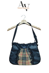 Burberry Y2k Black Lace And Beige Pocket Bag