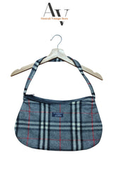 Burberry Y2k Wool Gray Bag