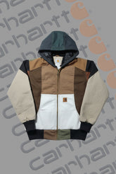 Carhart Multi Color Style Upgraded Patch Work V Hoodie