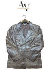 American Base Leather Trench Coat