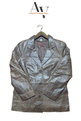 American Base Leather Trench Coat