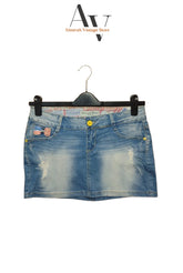 Simply Chic Blue Denim Skirts