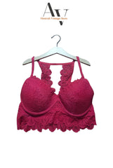 Lace Bralette Red