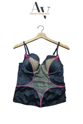 White Mix Corset Top