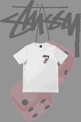Stusy Pink Dice T-Shirt