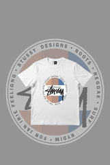Stusy Surfman Dot Tees White T-Shirt
