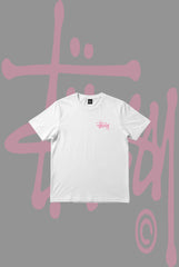 Stusy Pink Logo T-Shirt