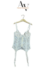 Victorian Secrets White Lace Corset Top