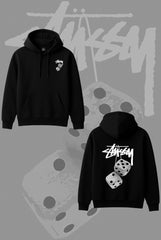 Stusy Grey Dice Hoodie