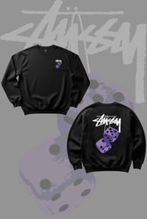 Stusy Purple Dice Sweatshirt