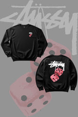 Stusy Pink Dice Sweatshirt