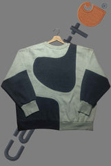 Carhart Black And Gray Patch Work Sweats Shirts