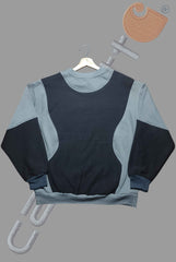 Carhart Black And Gray Premium Patch Work Sweats Shirts