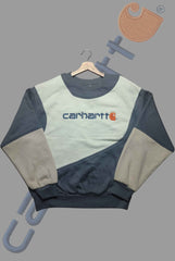 Carhart Black And Gray Patch Work II Sweats Shirts