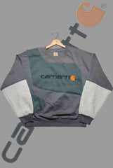 Carhart Dark MultiColor Supreme Patch Work Sweats Shirts