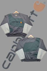 Carhart Dark MultiColor Supreme Patch Work Sweats Shirts