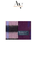 Burberry-Dark Purple Nova Check Scarf