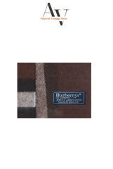 Burberry-Dark Maroon Nova Check Scarf