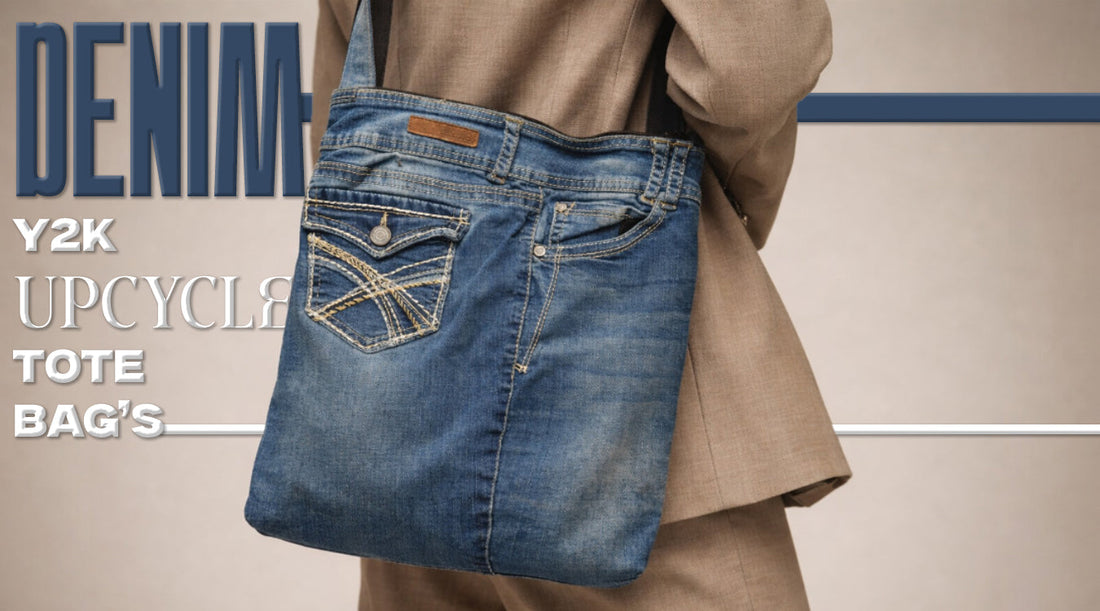 Denim Y2K Upcycle Tote Bag