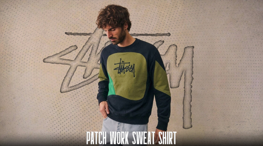 Stusy Patch Work Sweats Shirts
