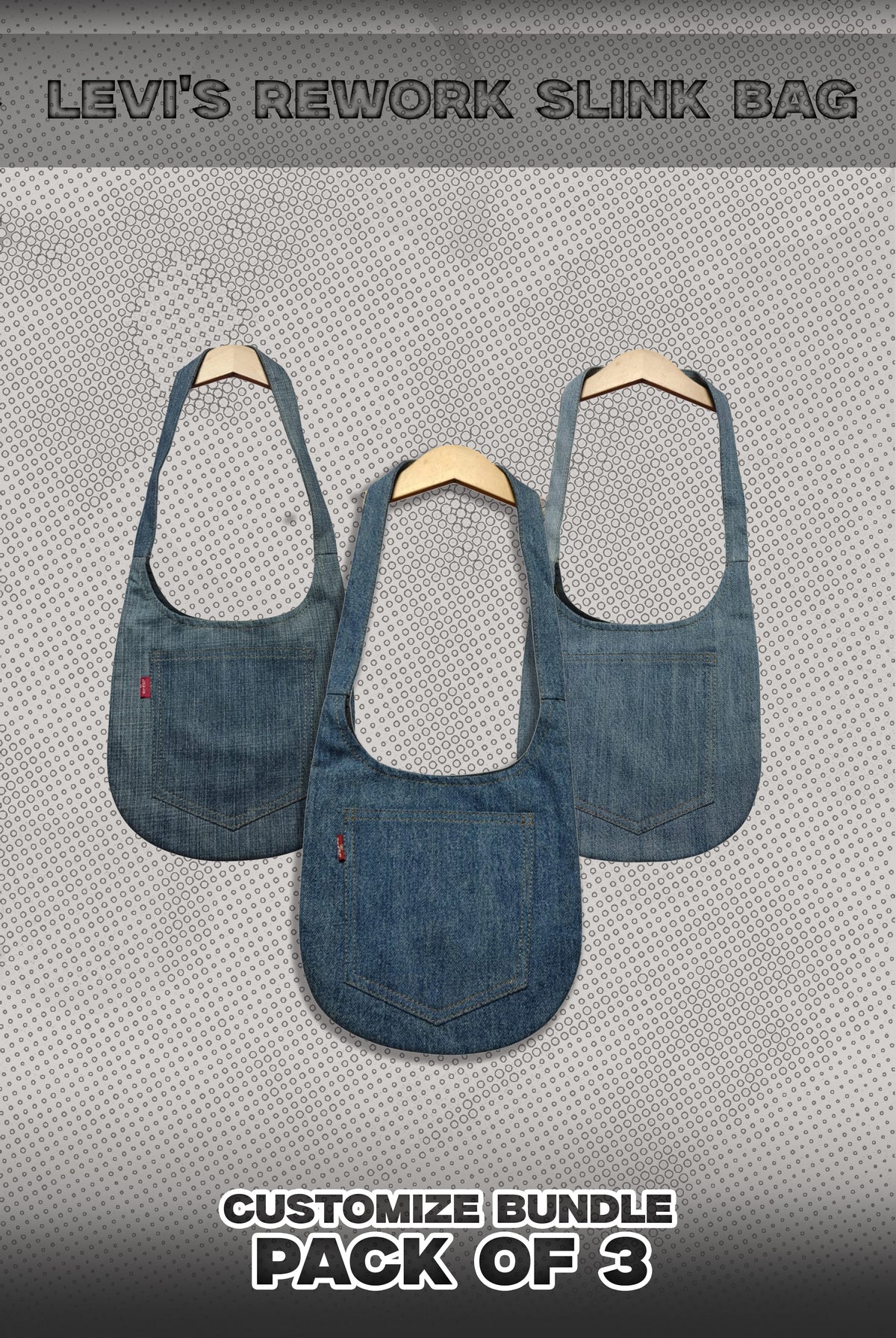 Levi's Pack Of 3 Rework Slink Bag Bundle