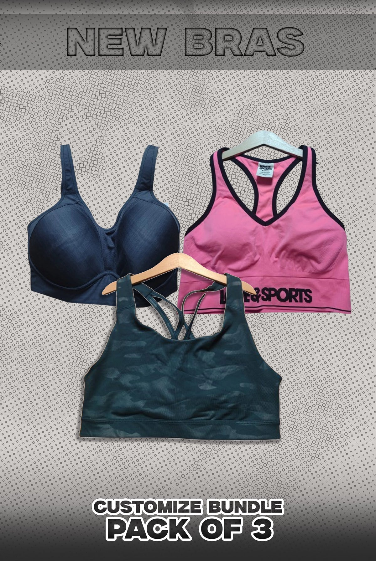 Pack Of 3 New Bras Bundle