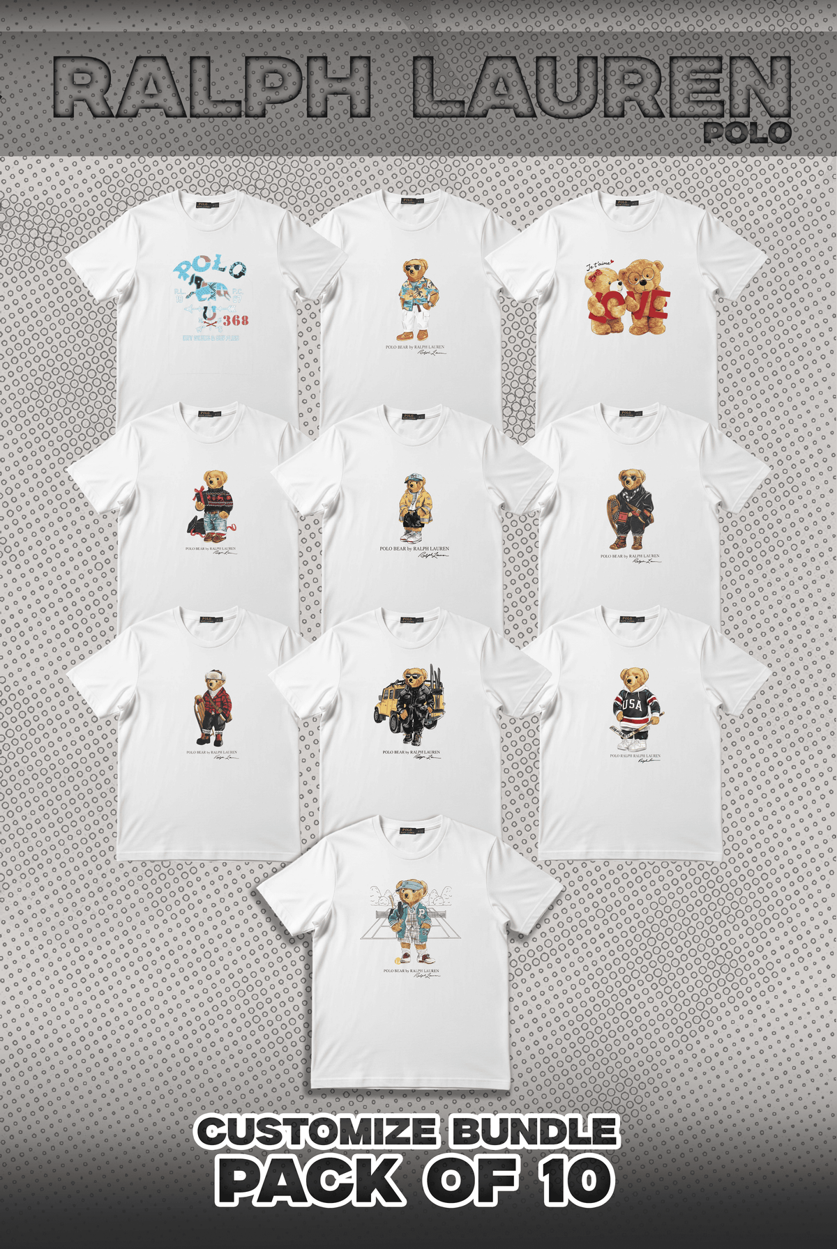 RL Pack Of 10 T Shirts Bundle