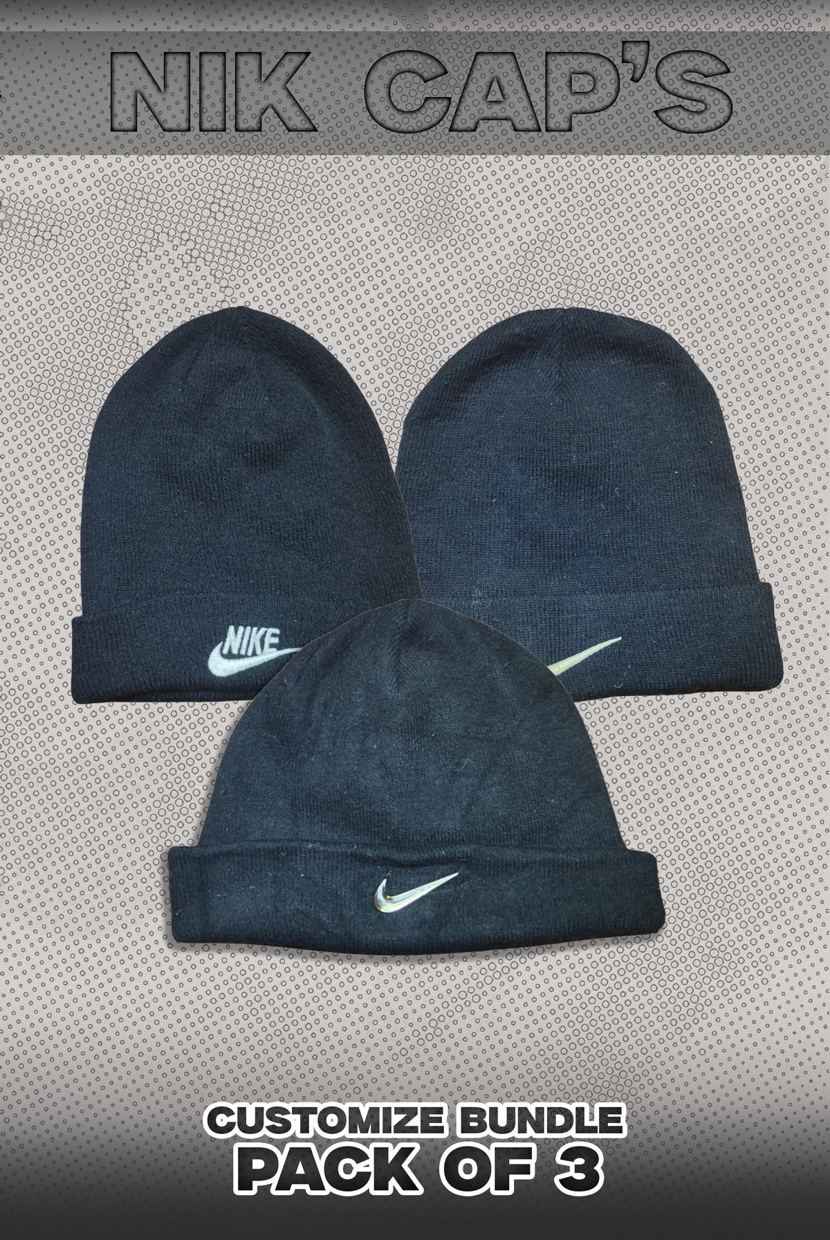 Nike Pack Of 3 Caps Bundle