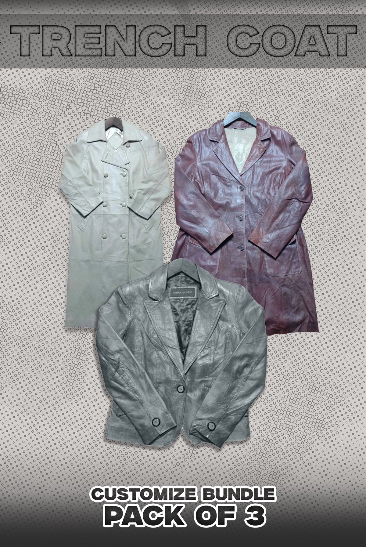 Pack Of 3 Trench Coat Bundle