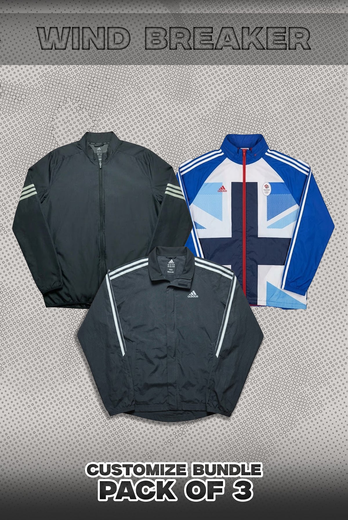 Pack Of 3 Wind Breaker Bundle