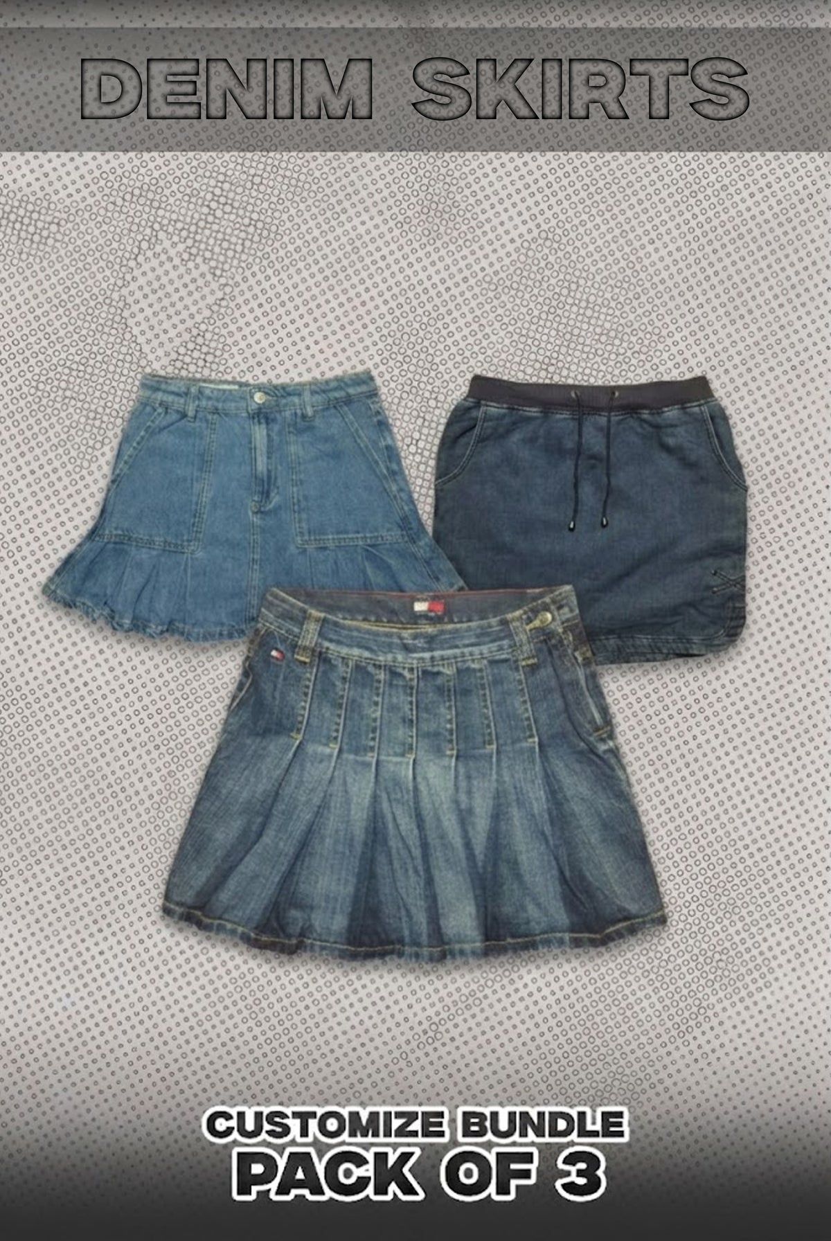 Pack Of 3 Denim Skirts Bundle