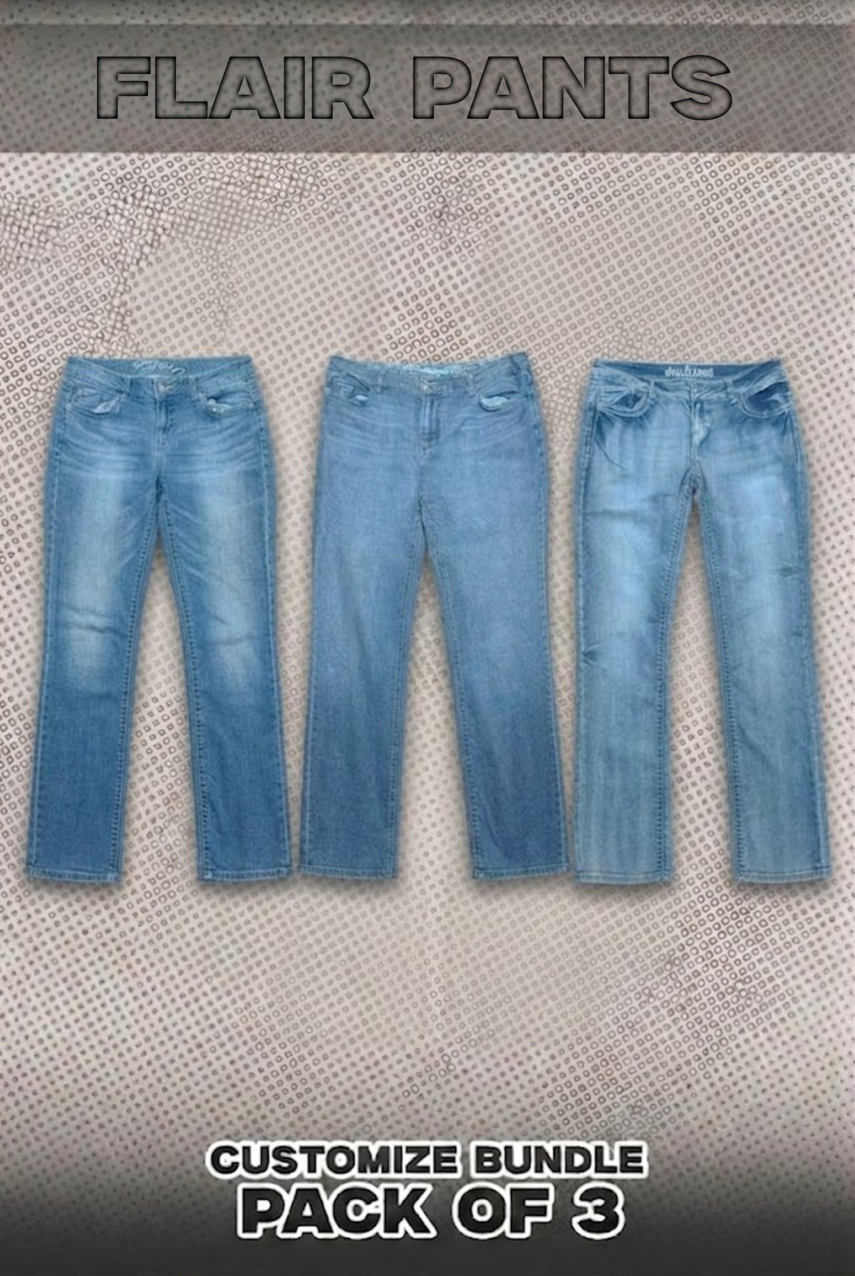 Pack Of 3 Flared Pants Bundle