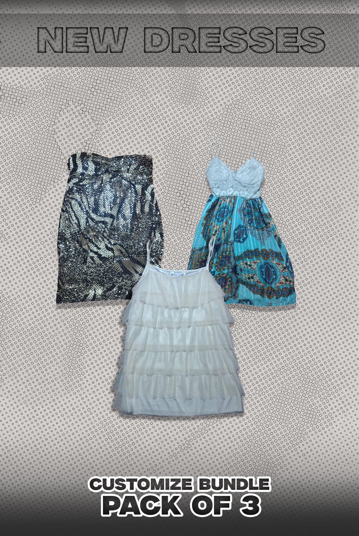 Pack Of 3 New Dresses Bundle