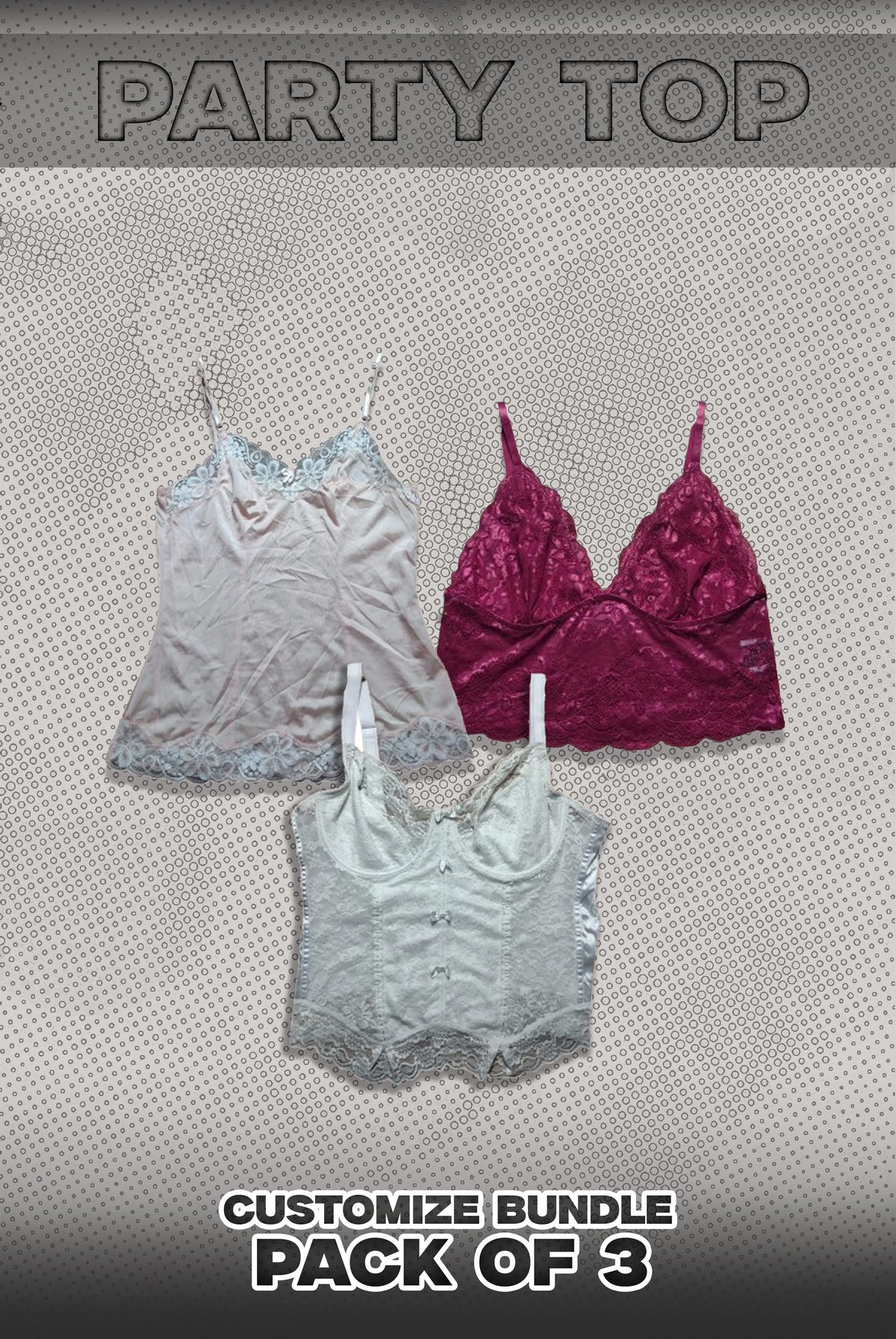 Pack Of 3 Party Tops Bundle