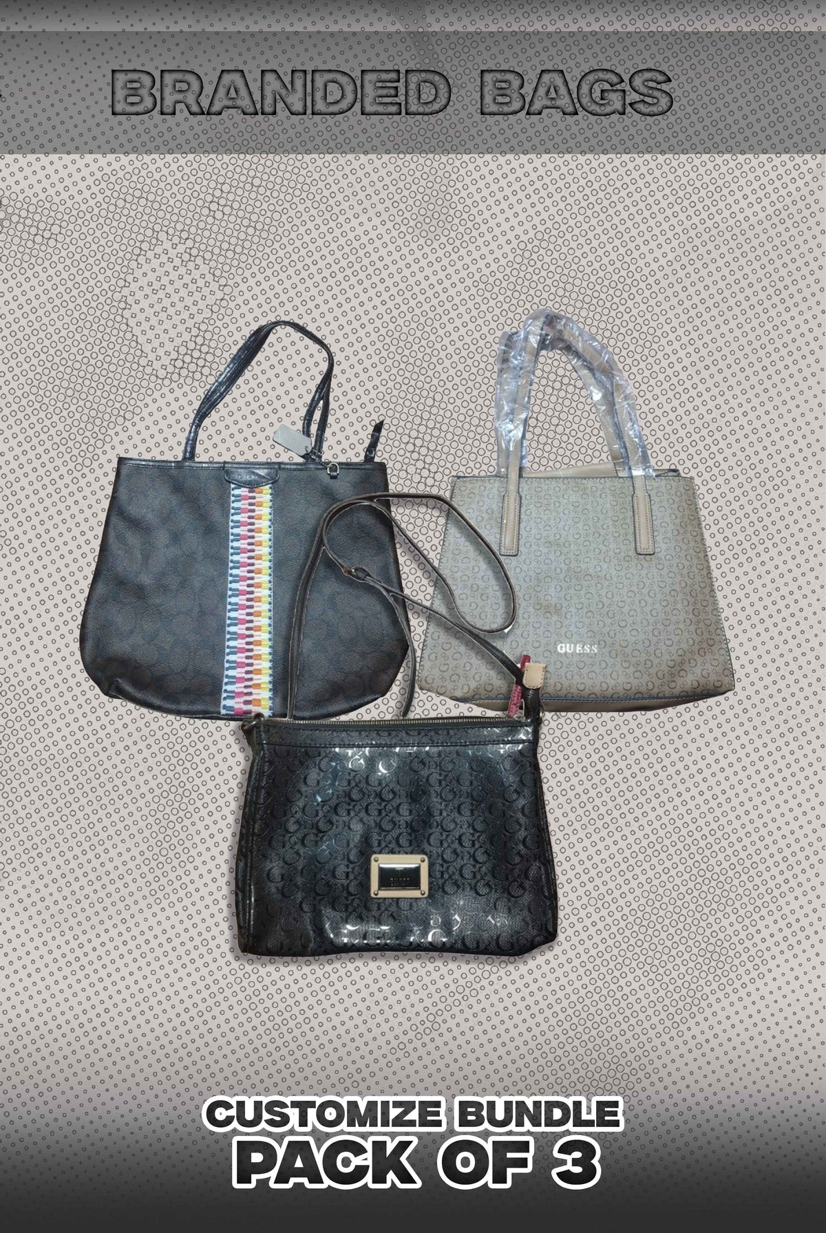 Pack Of 3 Branded Bags Bundle