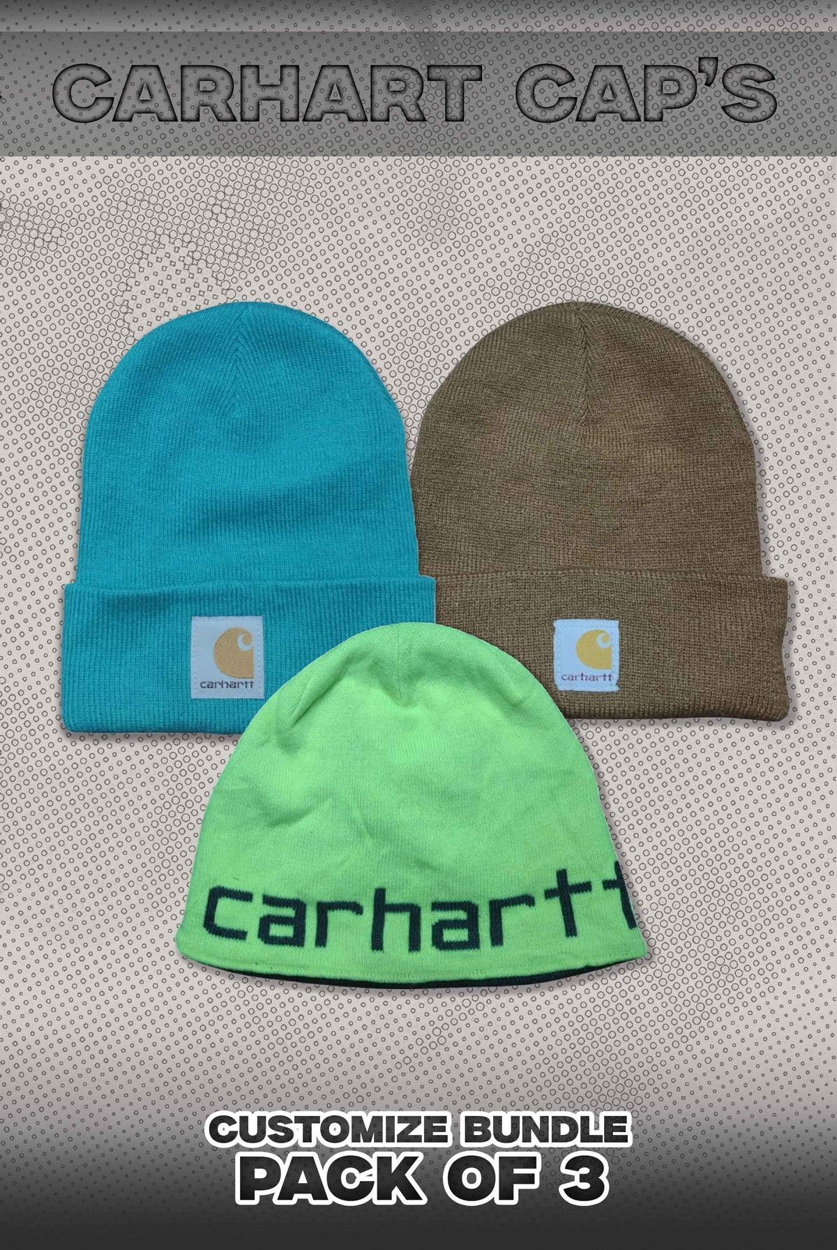 Carhartt Pack Of 3 Caps Bundle