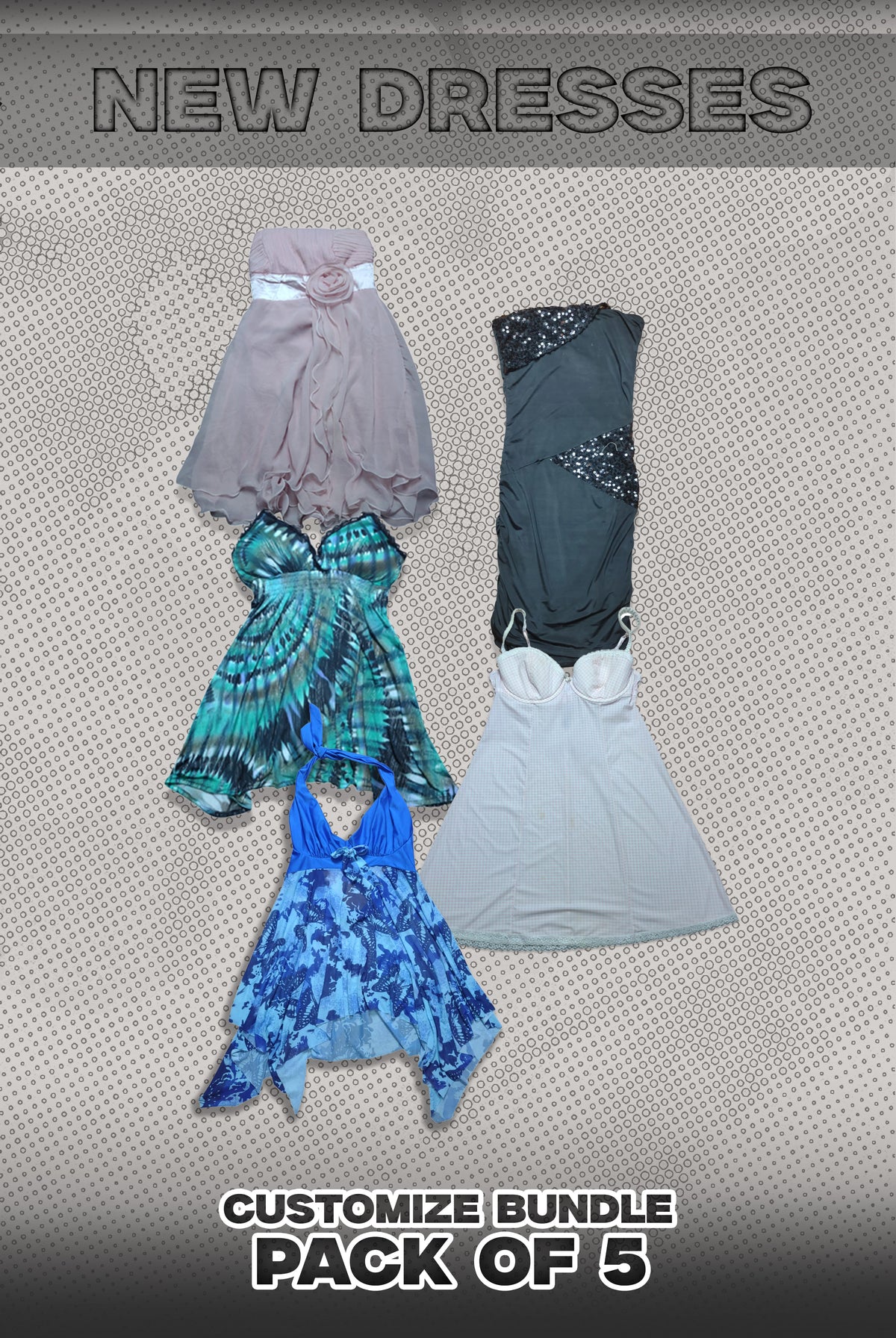 Pack Of 5 New Dresses Bundle