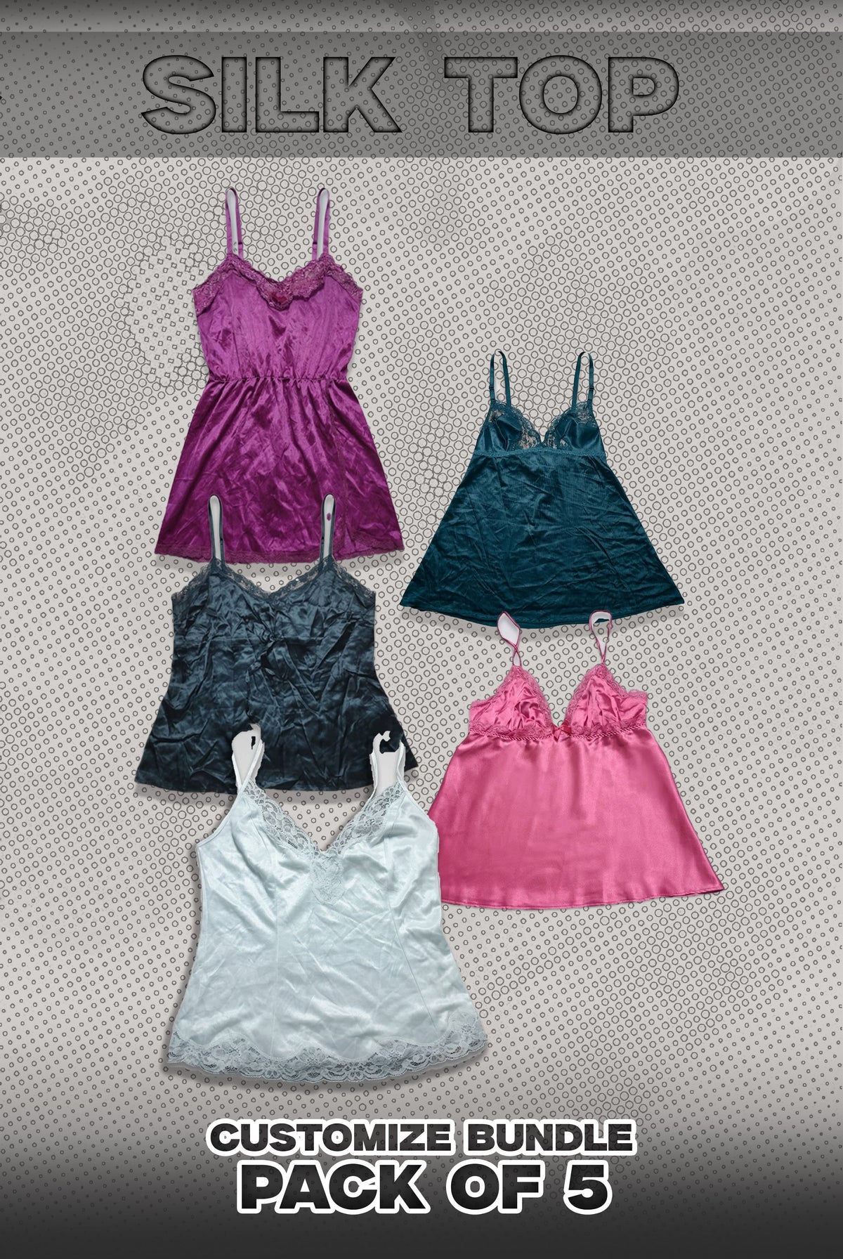 Pack Of 5 Silk Tops Bundle