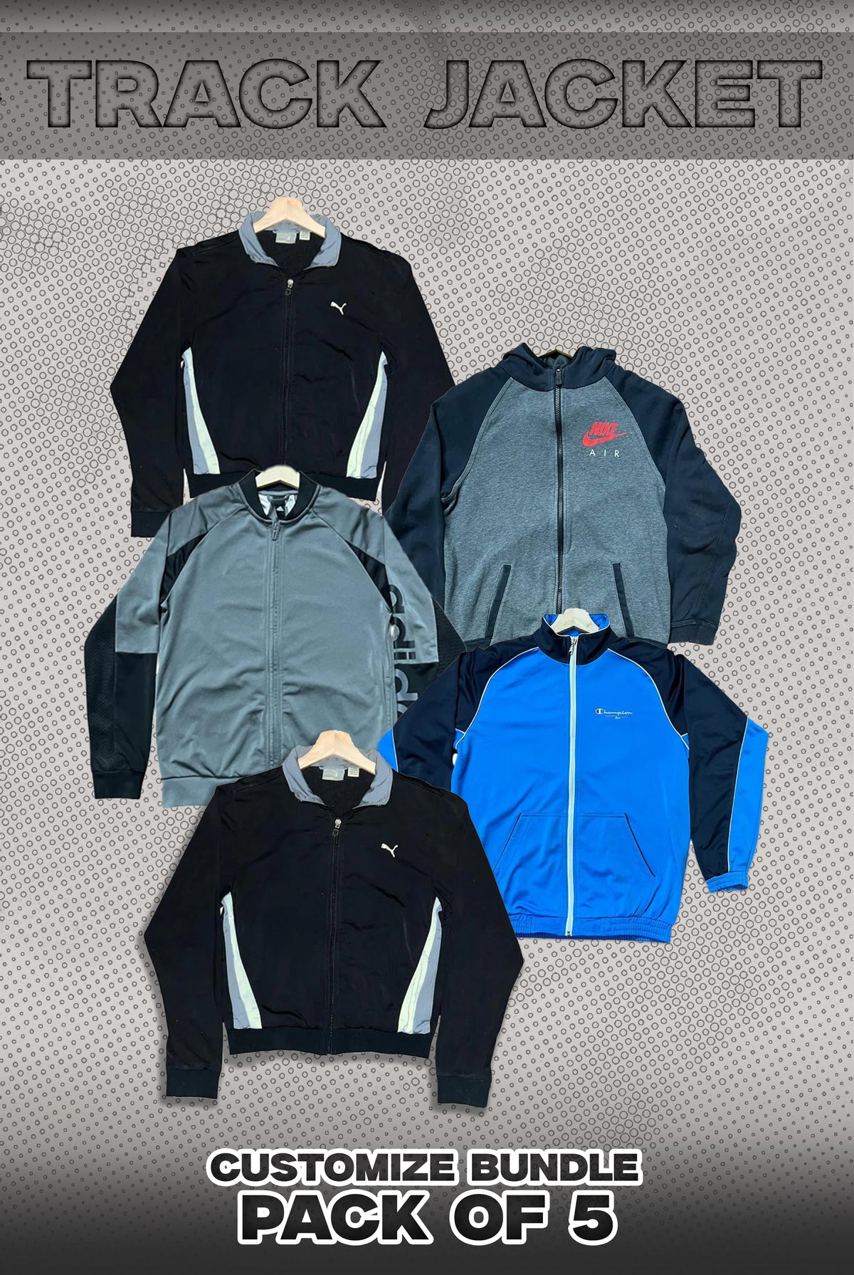 Pack Of 5 Track Jackets Bundle