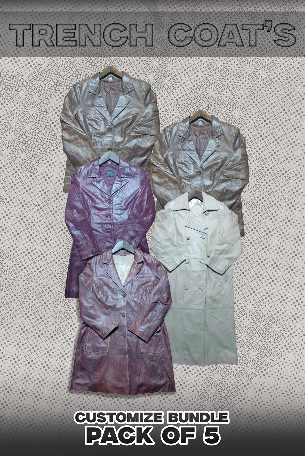 Pack Of 5 Trench Coat Bundle