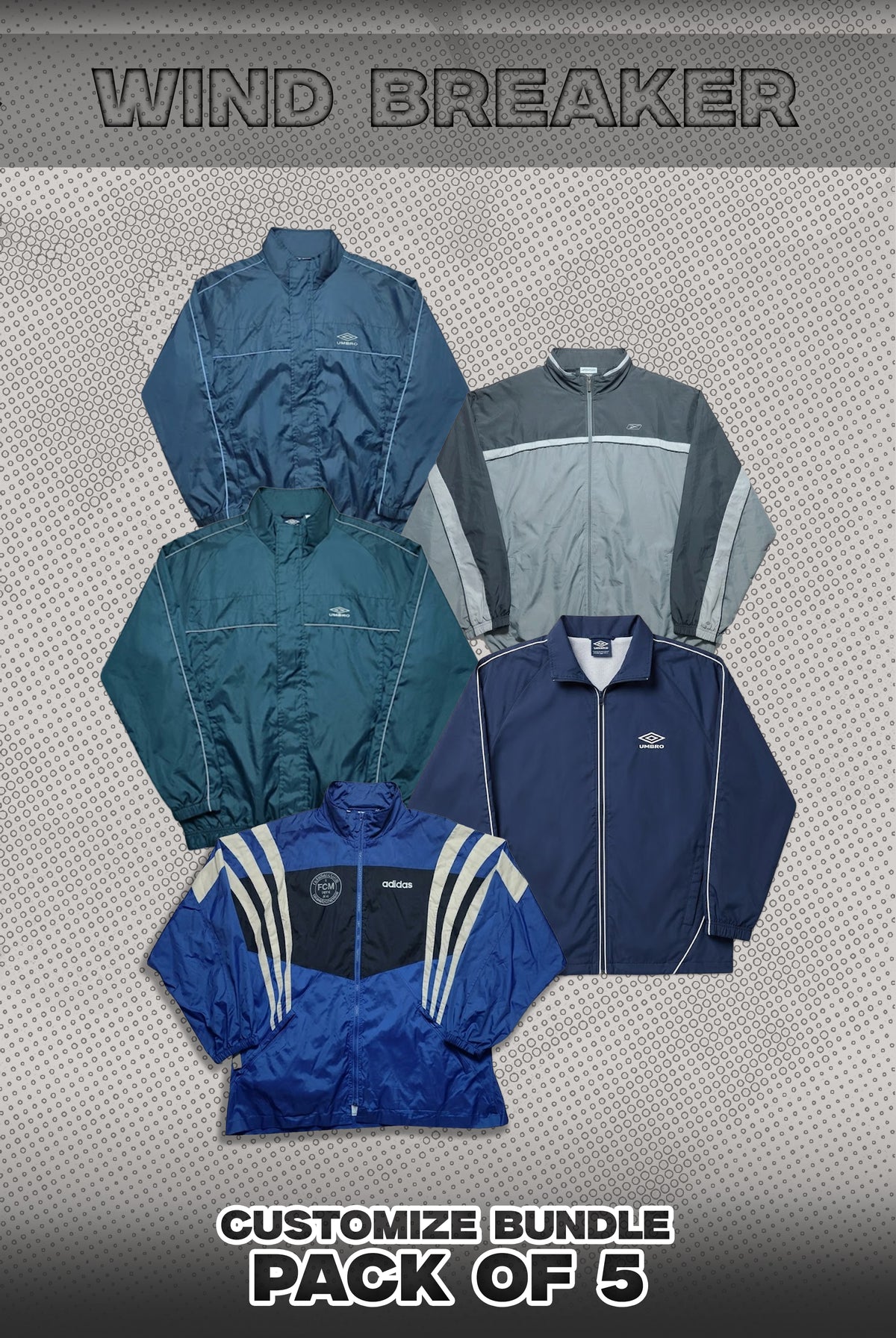 Pack Of 5 Wind Breaker Bundle