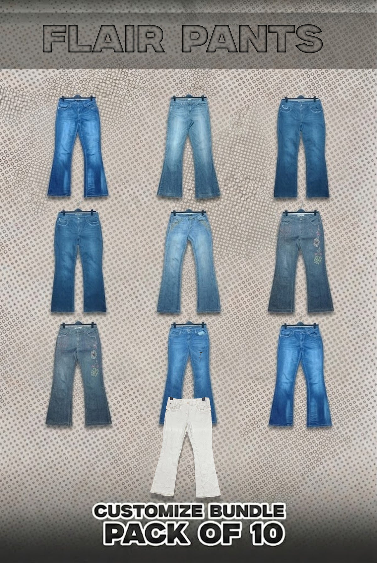 Pack Of 10 Flared Pants Bundle