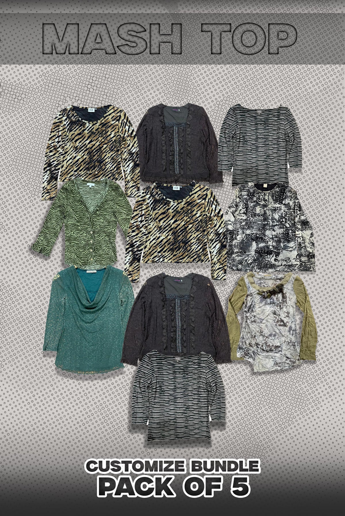 Pack Of 10 Mash Tops Bundle