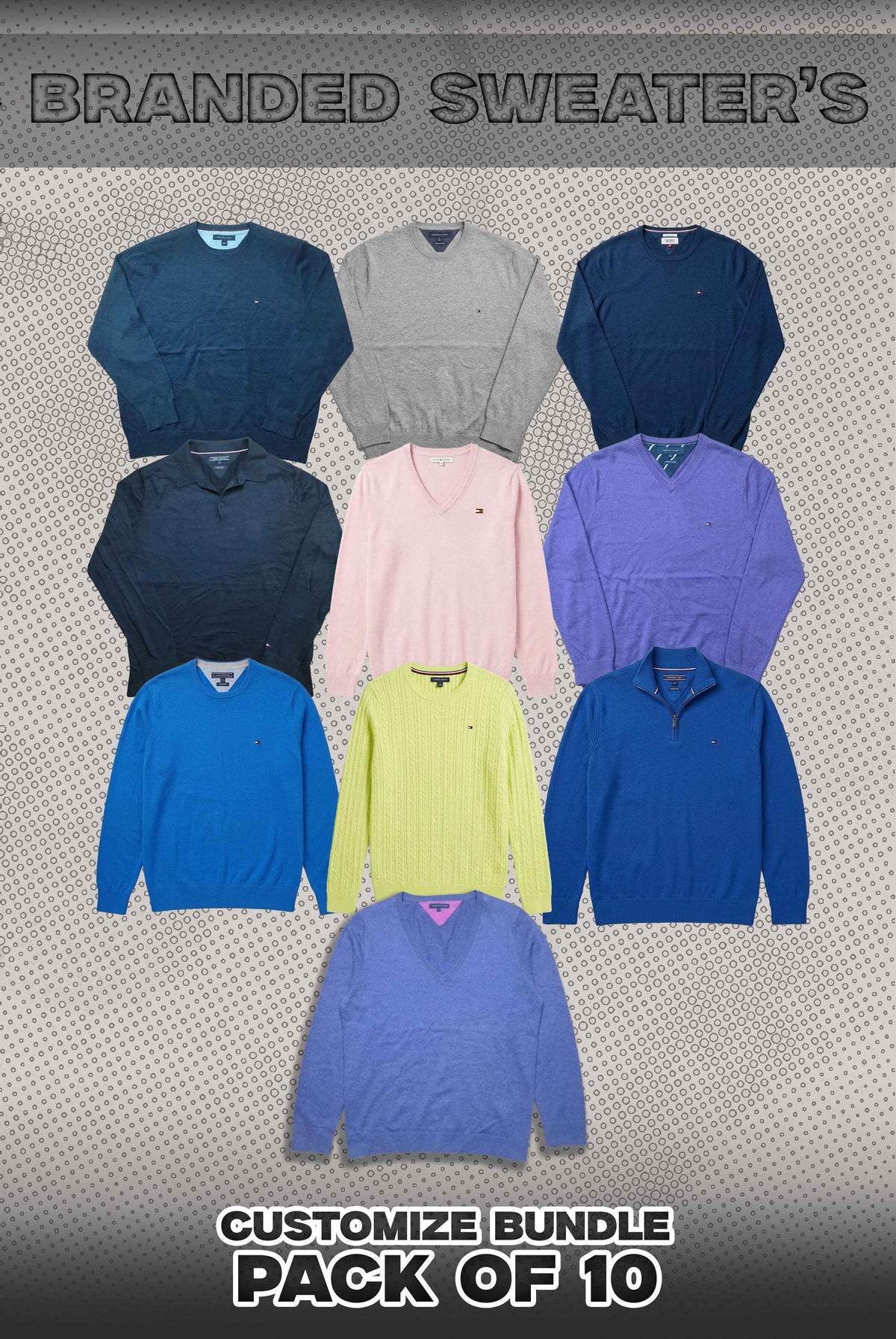 Pack Of 10 Branded Sweaters Bundle