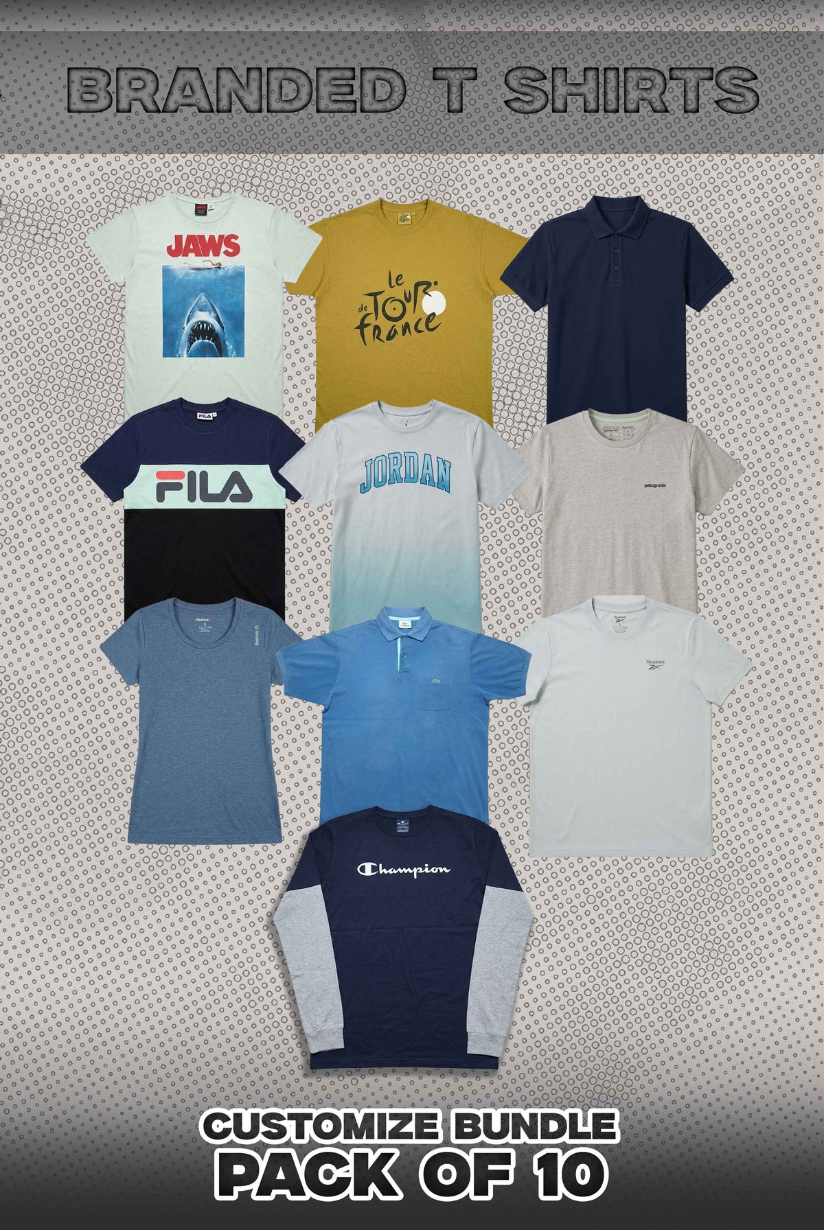 Pack Of 10 Branded T Shirts Bundle